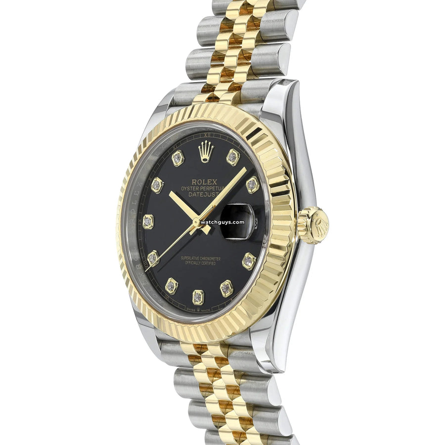 Rolex Datejust 126333 Black Diamond Jubilee Watches