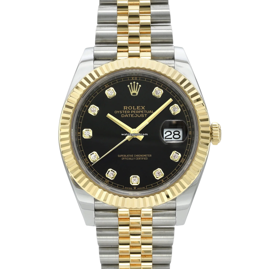 Rolex Datejust 126333 Black Diamond Jubilee Watches