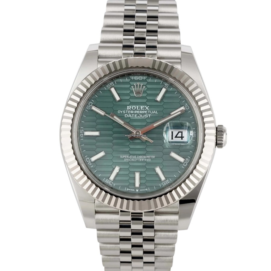 Rolex Datejust 126334 Green Motif Watches