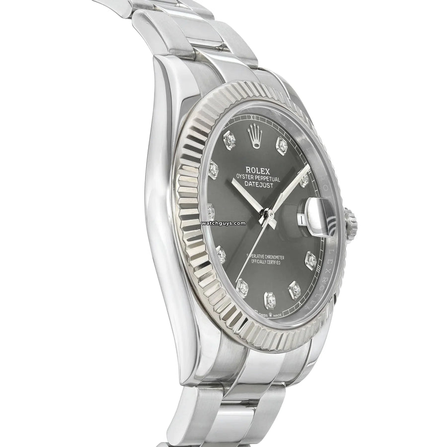 Rolex Datejust 126334 Rhodium Diamond Dial