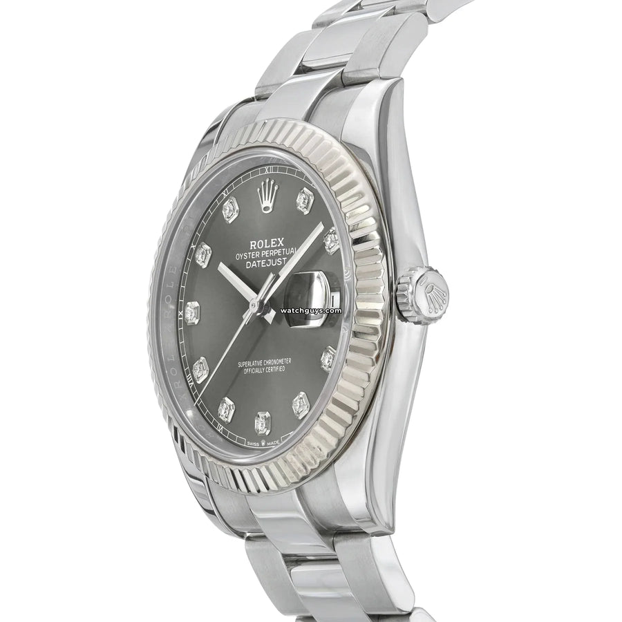 Rolex Datejust 126334 Rhodium Diamond Dial