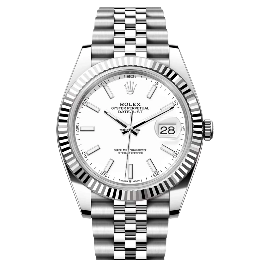 Rolex Datejust 126334 White Index Jubilee Watches