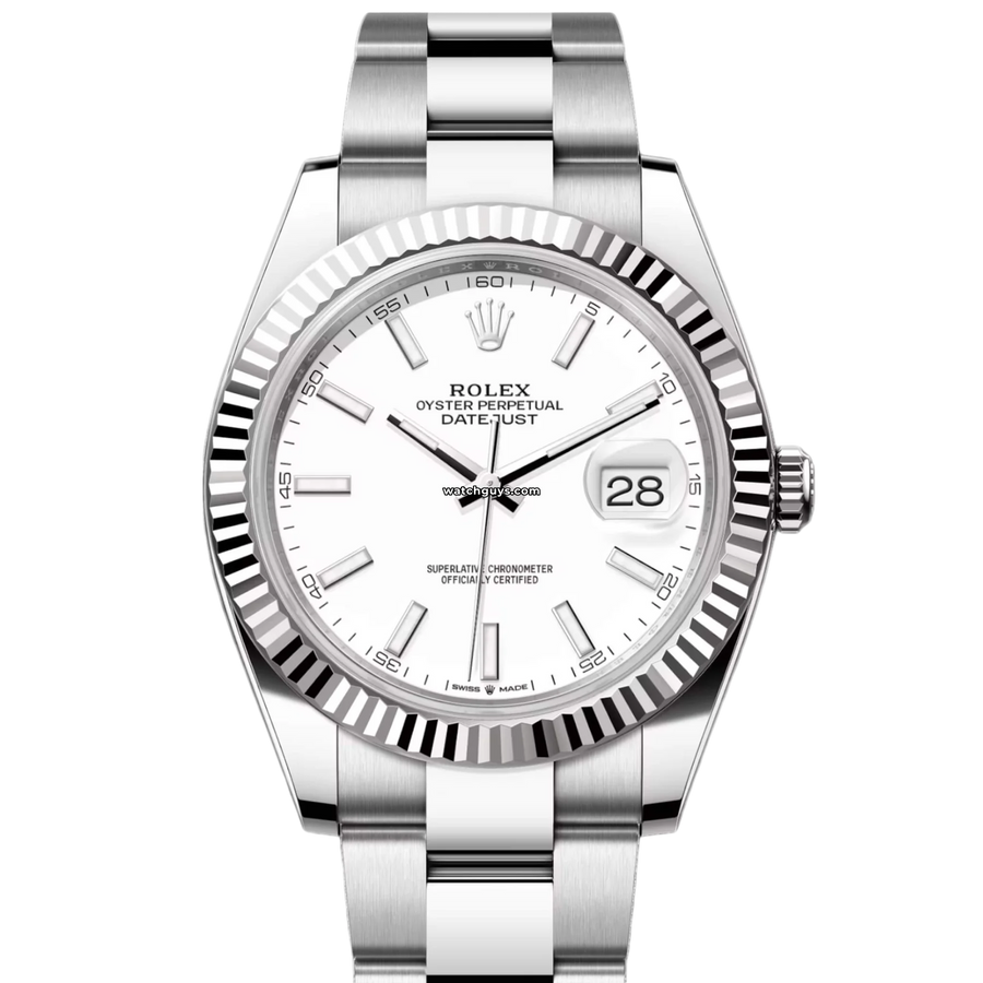 Rolex Datejust 126334 White Index Oyster Watches