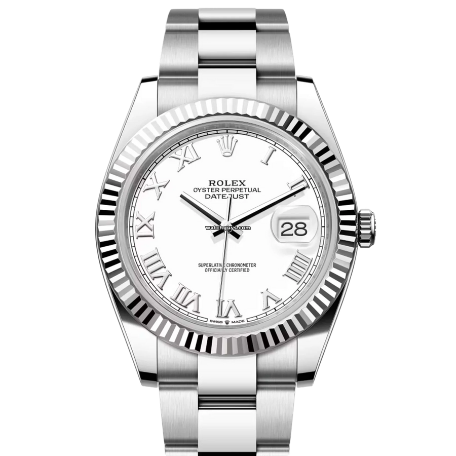 Rolex Datejust 126334 White Roman Oyster Watches