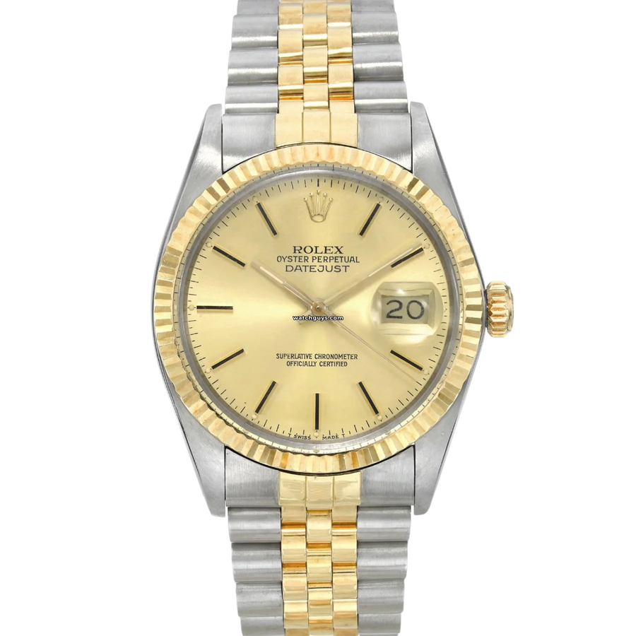 Rolex Datejust 16013 Two Tone Champagne Watches