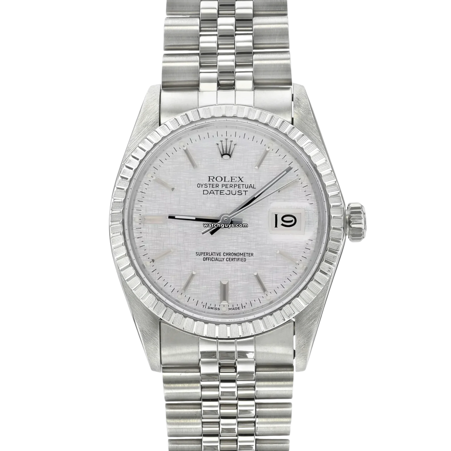 Rolex Datejust 16030 Silver Linen Watches