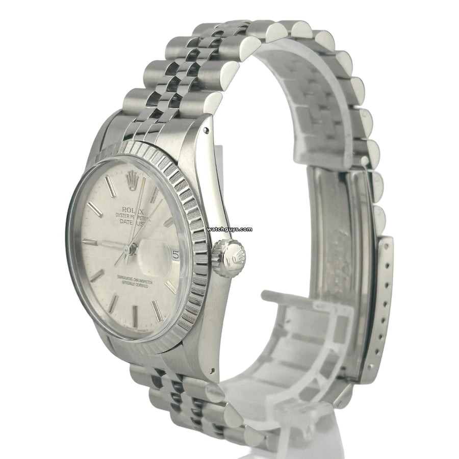 Rolex Datejust 16030 Silver Linen Watches