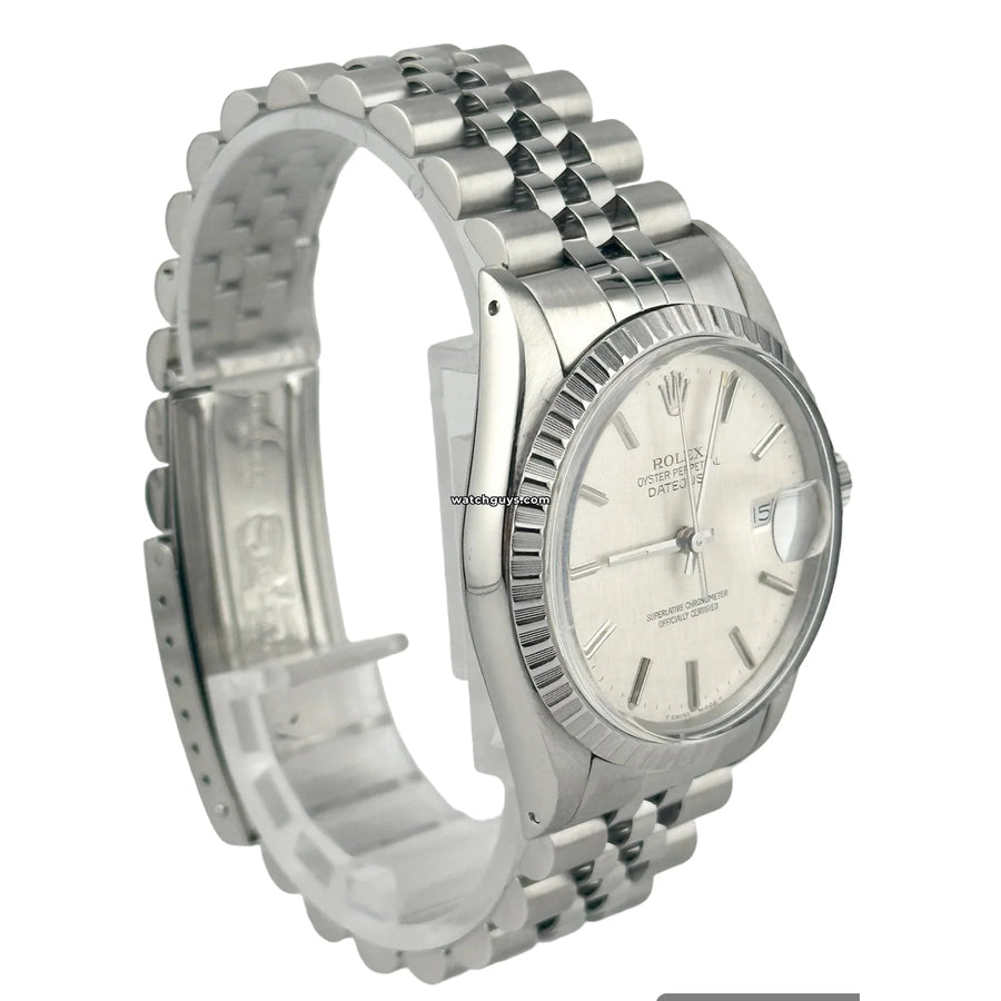 Rolex Datejust 16030 Silver Linen Watches