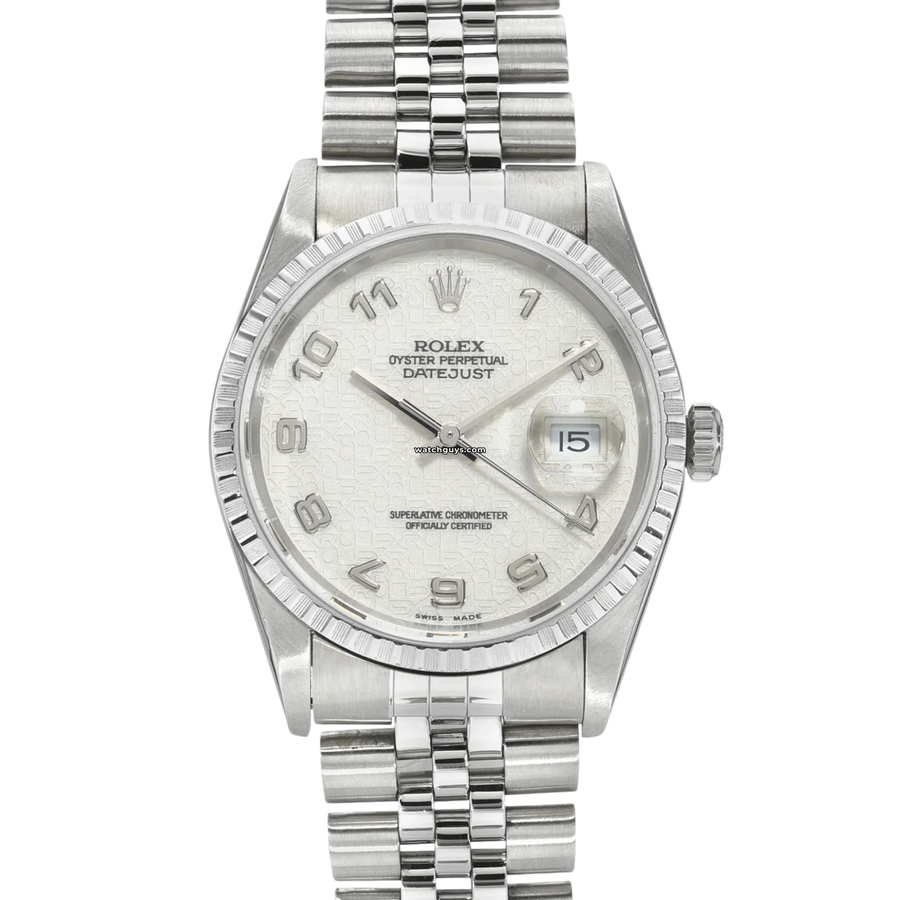 Rolex Datejust 16220 Ivory Jubilee Arabic