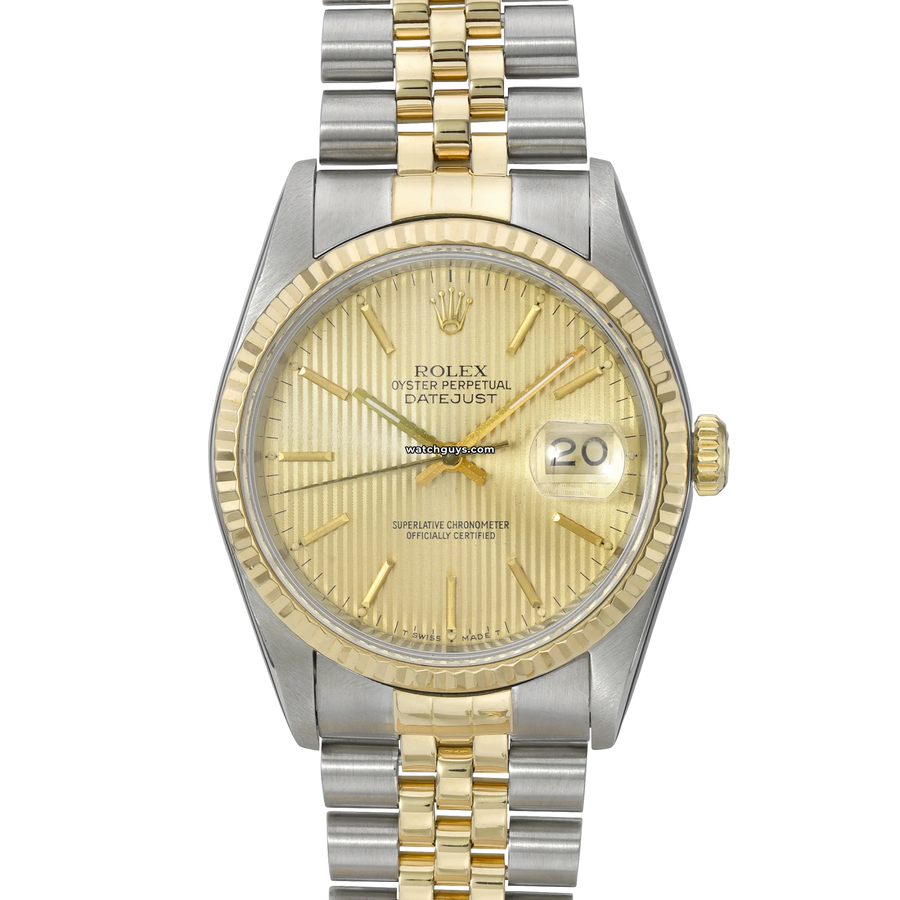 Rolex Datejust 16233 Champagne Tapestry Watches