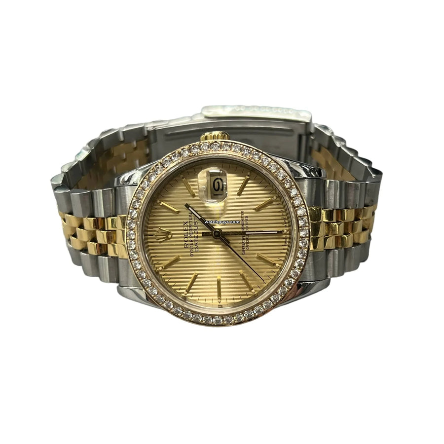 Rolex Datejust 16233 Diamond Champagne Tapestry Watches