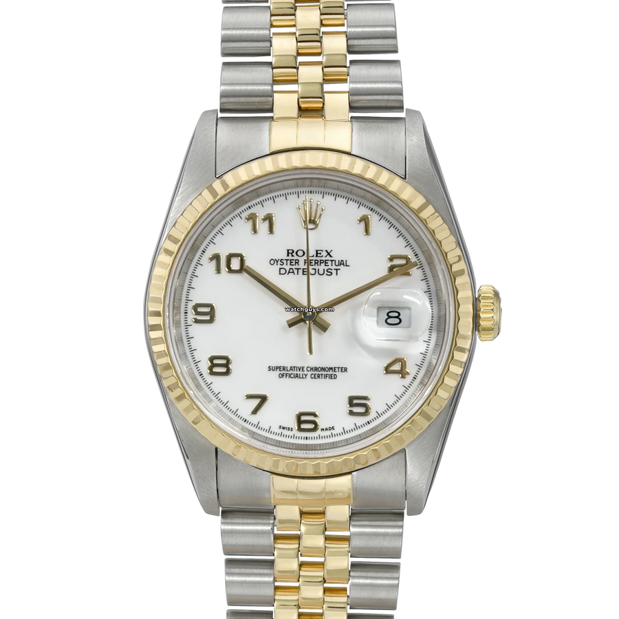 Rolex Datejust 16233 White Arabic Jubilee Watches