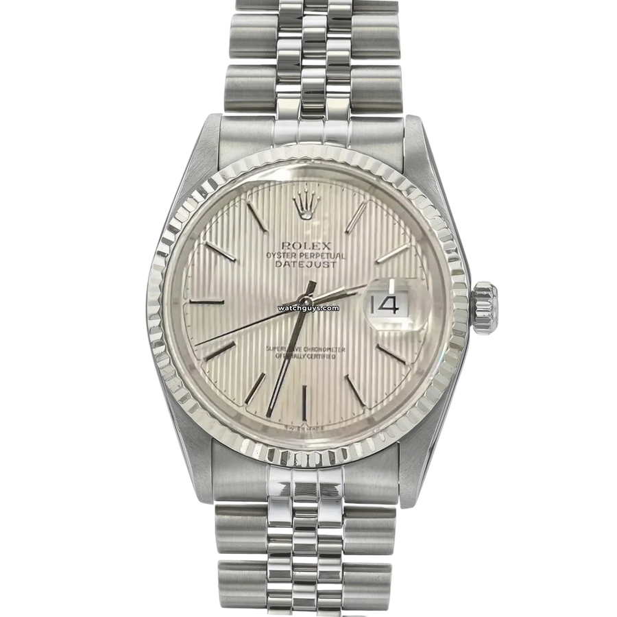 Rolex Datejust 16234 Silver Tapestry Dial Watches