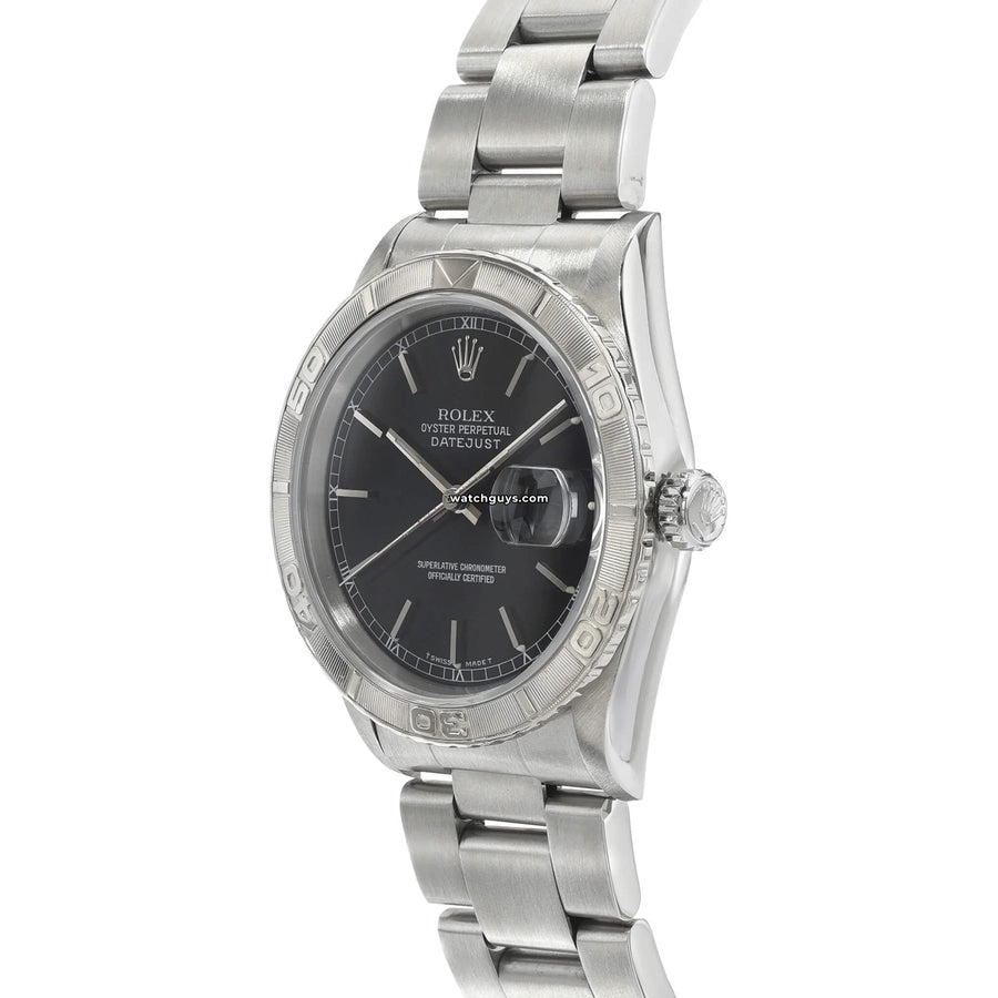 Rolex Datejust 16264 Black Turn-O-Graph