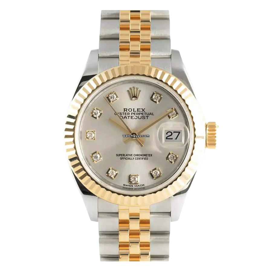 Rolex Datejust 178273 Silver Diamond Dial Watches