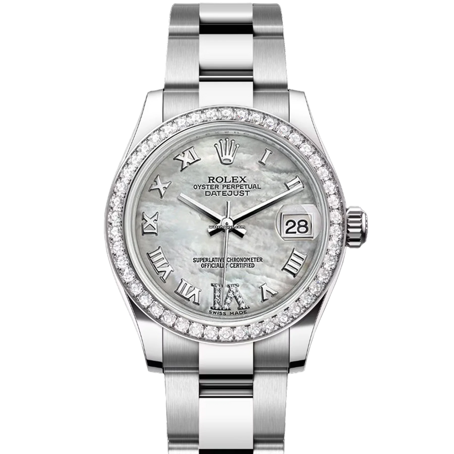 Rolex Datejust 178384 Mother Of Pearl Roman Oyster Watches