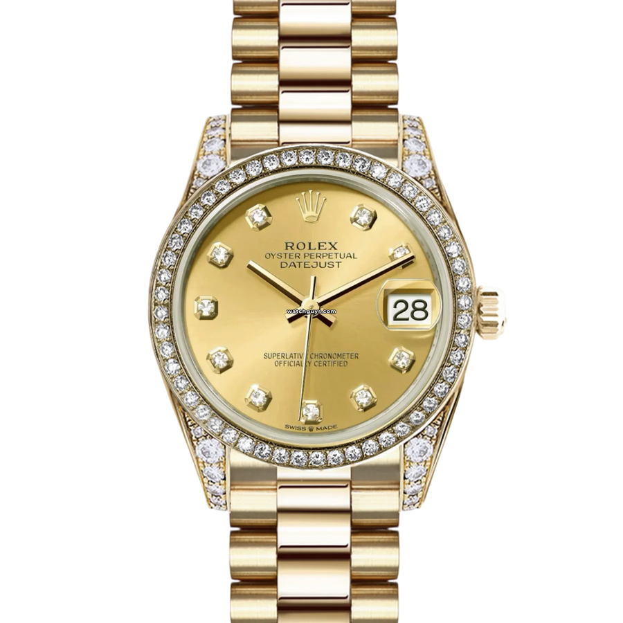 Rolex Datejust 179158 Champagne Diamond Watches