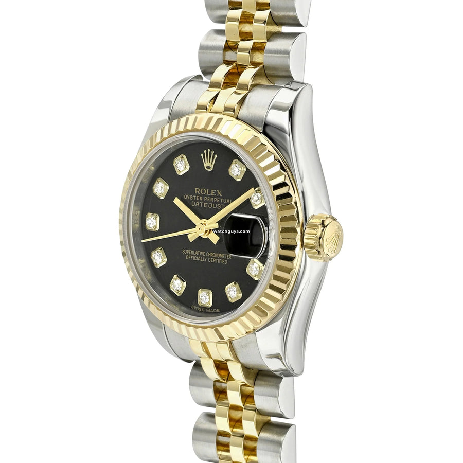 Rolex Datejust 179173 Black Diamond Jubilee