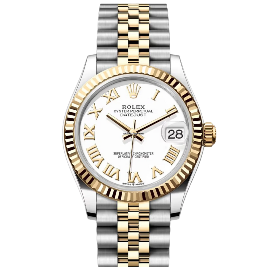 Rolex Datejust 278273 White Roman Jubilee Watches