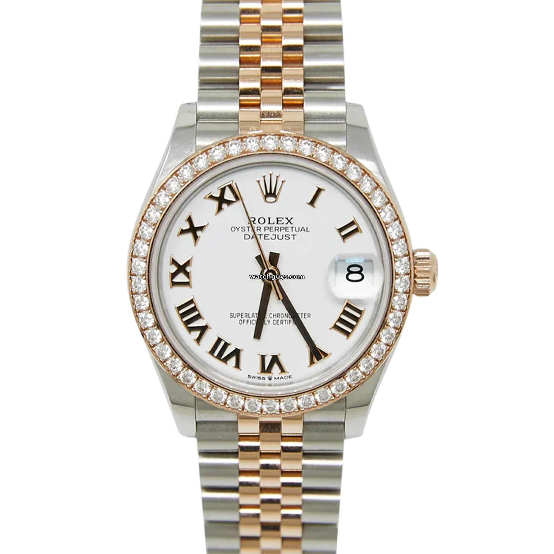 Datejust 278381RBR White Roman Diamond Jubilee