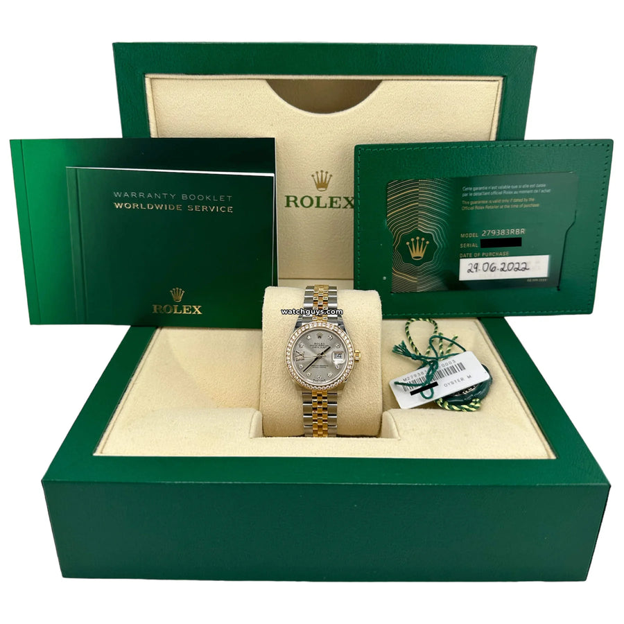 Rolex Datejust 279383Rbr Silver Diamond Jubilee Watches