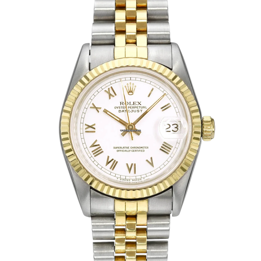 Rolex Datejust 68273 White Roman Jubilee