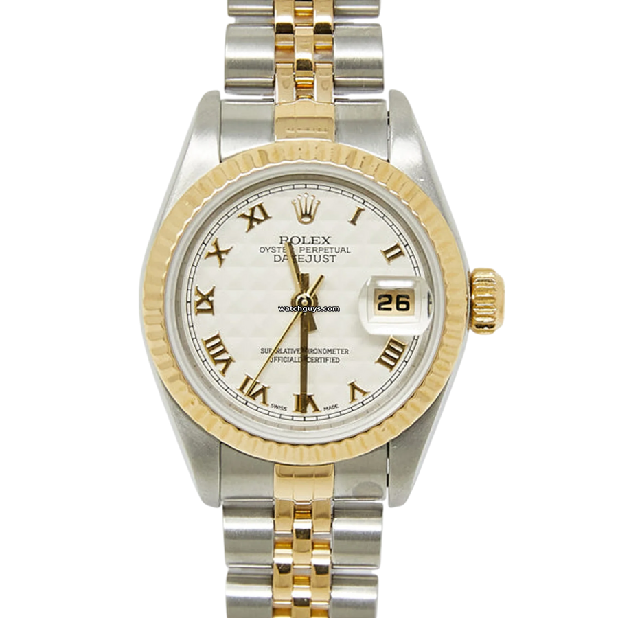 Rolex Datejust 69173 Ivory Pyramid Roman Watches