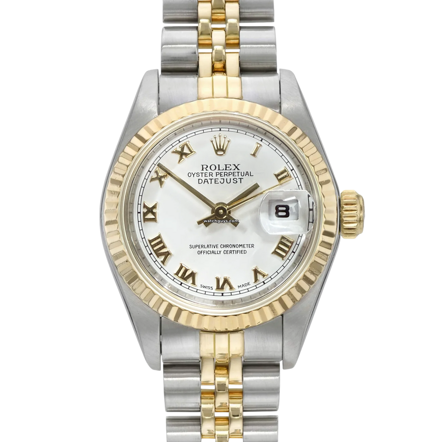 Rolex Datejust 69173 White Roman Jubilee Watches