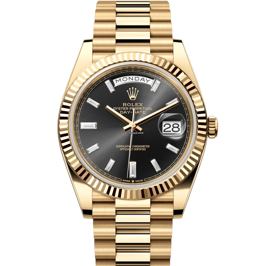 Rolex Day-Date 228238 Black Baguette