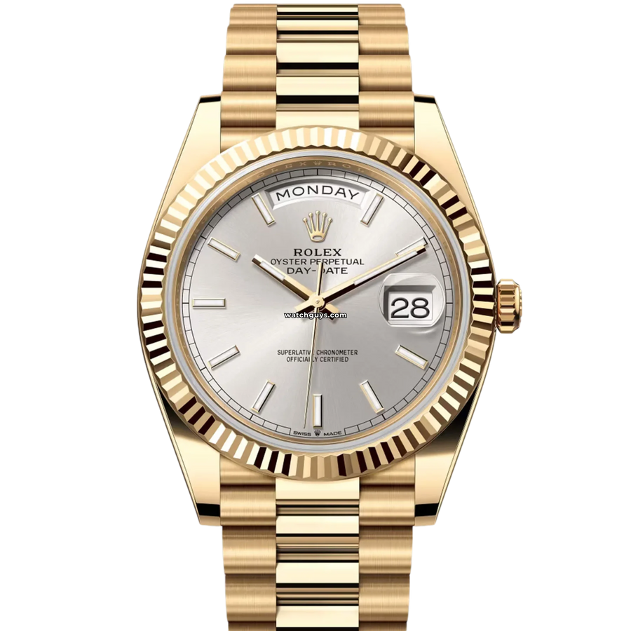 Rolex Day-Date 228238 Silver Index Dial