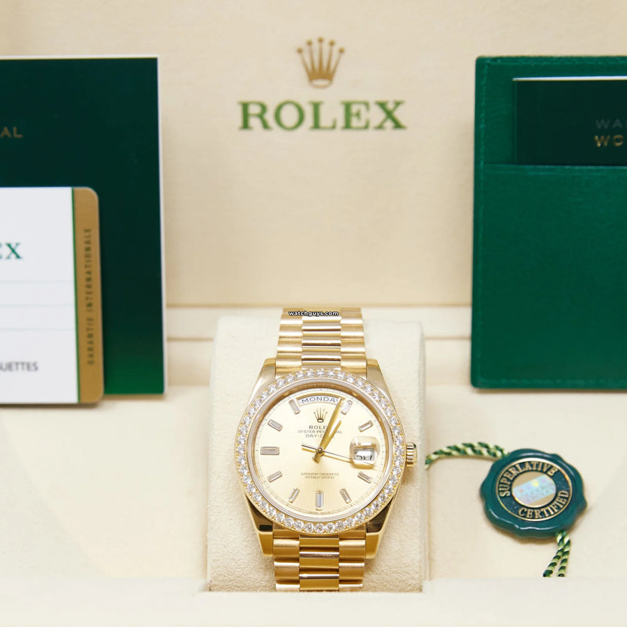 Rolex Day-Date 228348Rbr Champagne Baguette