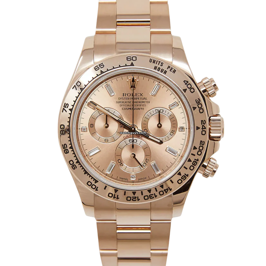 Rolex Daytona 116505 Diamond Baguette Watches