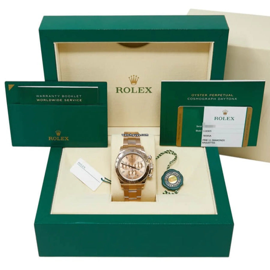 Rolex Daytona 116505 Diamond Baguette Watches