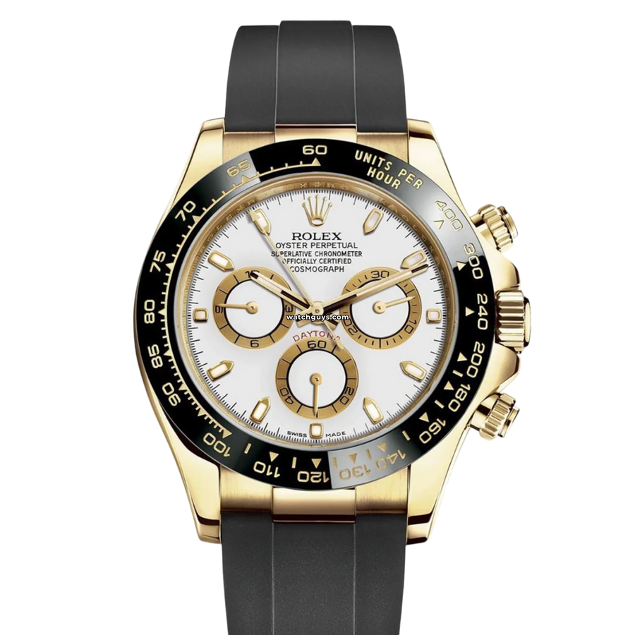 Rolex Daytona 116518Ln White Oysterflex Watches