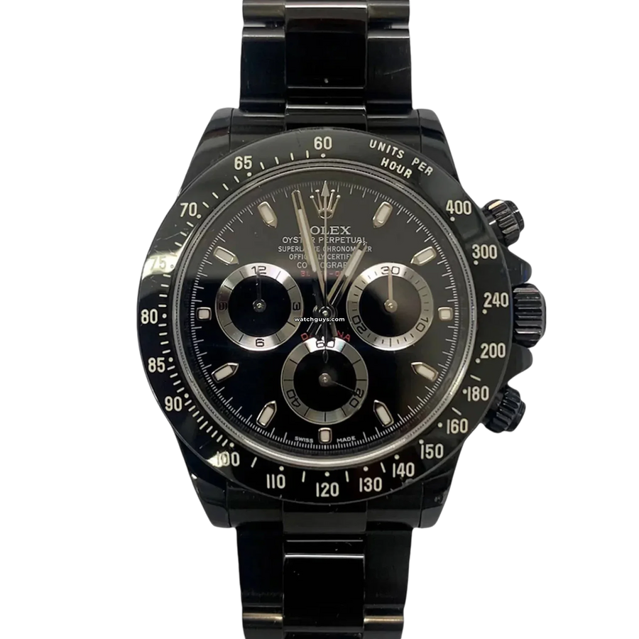 Rolex Daytona 116520 Black Dial Pvd Watches