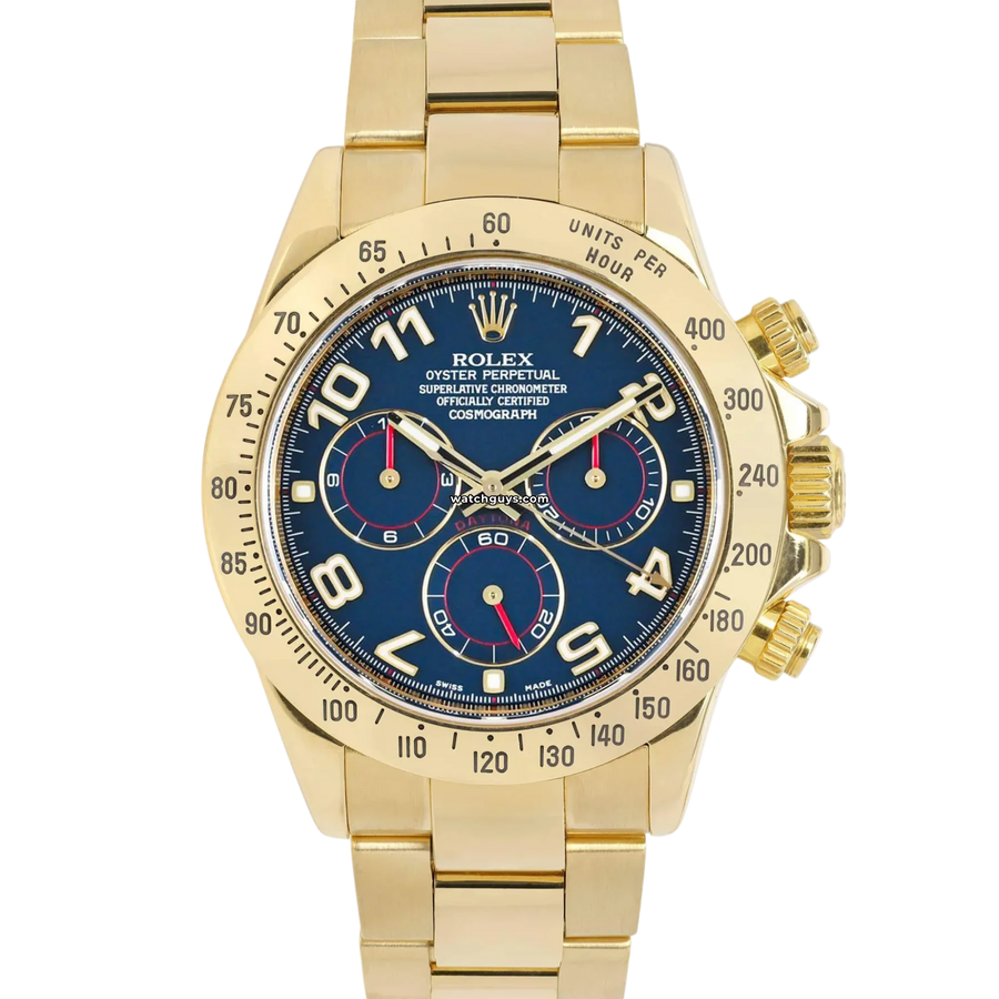 Rolex Daytona 116528 Blue Arabic