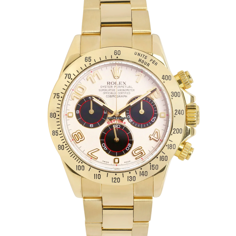 Rolex Daytona 116528 White Arabic Racing