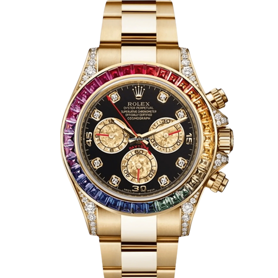 Rolex Daytona 116598Rbow Rainbow Yellow Gold Watches