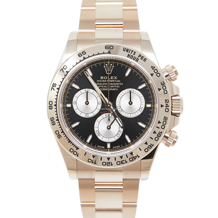 Rolex Daytona 126505 Black Index Rose Gold Watches