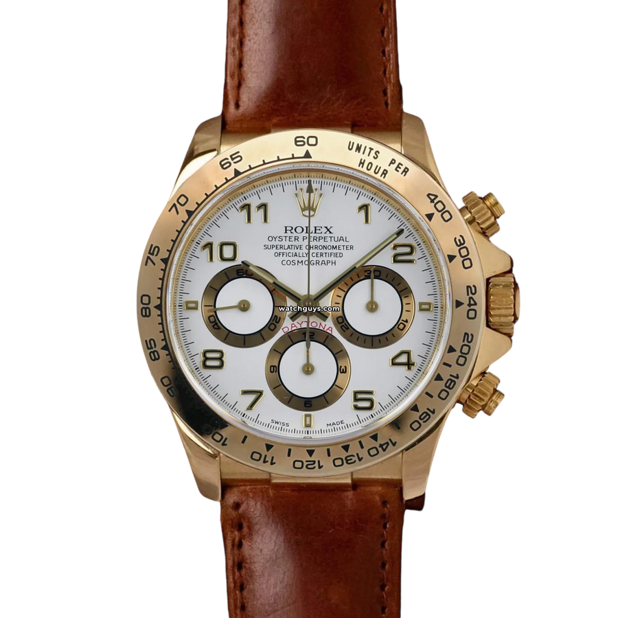 Rolex Daytona 16518 White Arabic Watches