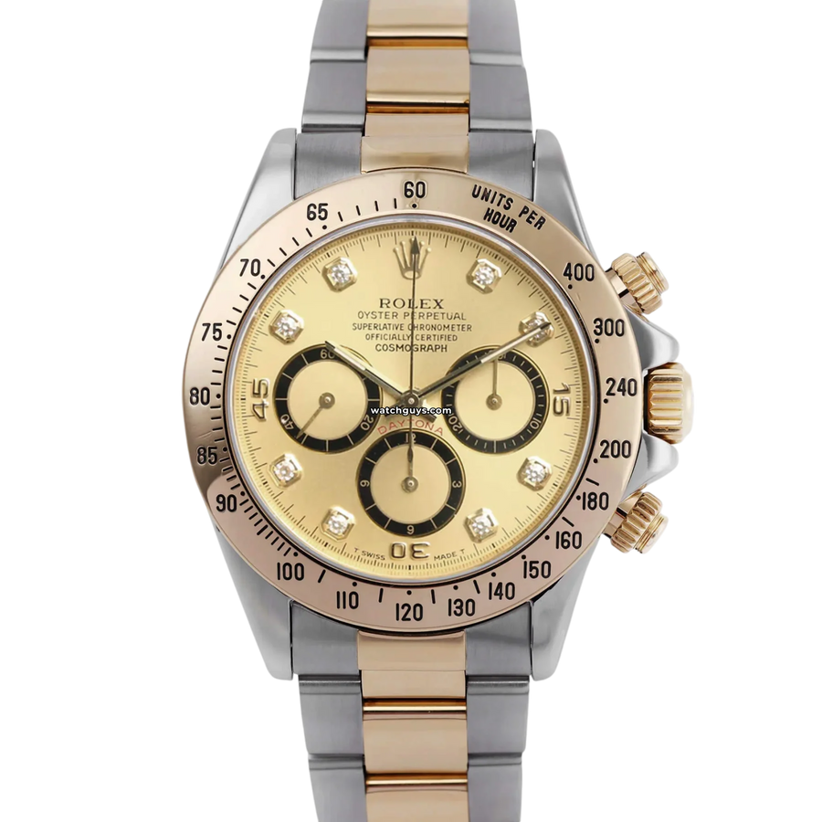 Rolex Daytona Zenith 16523 Champagne Diamond Watches