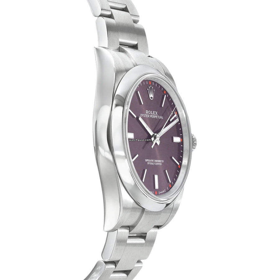 Rolex Oyster Perpetual 114300 Red Grape Watches