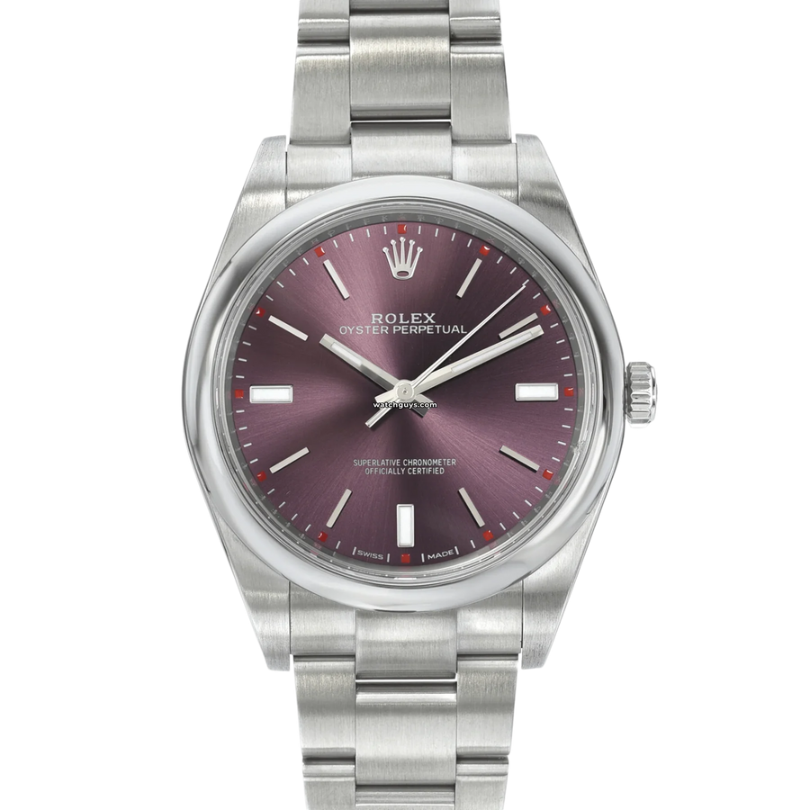 Rolex Oyster Perpetual 114300 Red Grape Watches