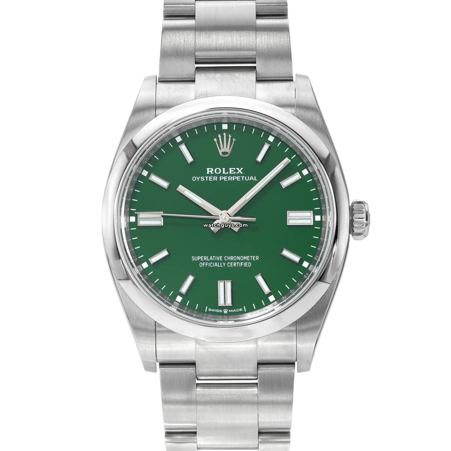 Rolex Oyster Perpetual 126000 Green Watches