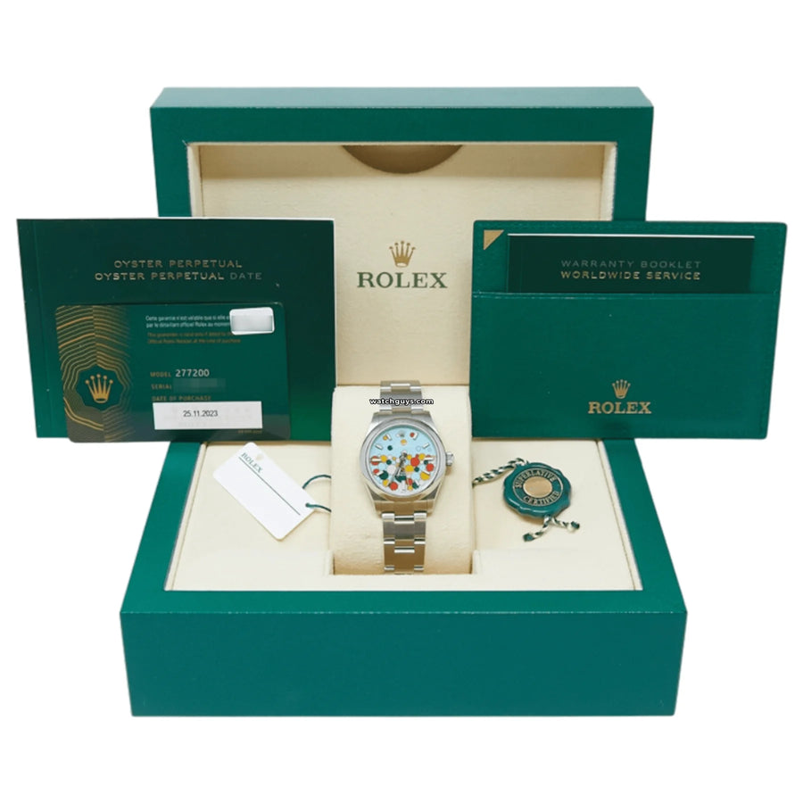 Rolex Oyster Perpetual 277200 Turquoise Celebration Motif