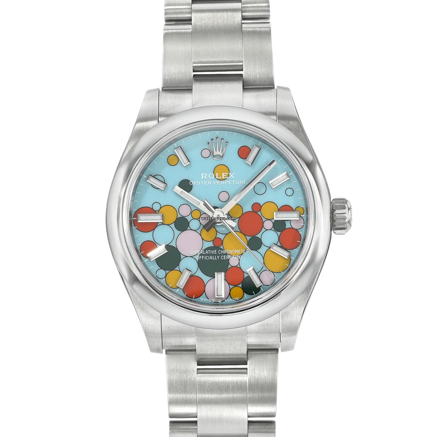 Rolex Oyster Perpetual 277200 Turquoise Celebration Motif