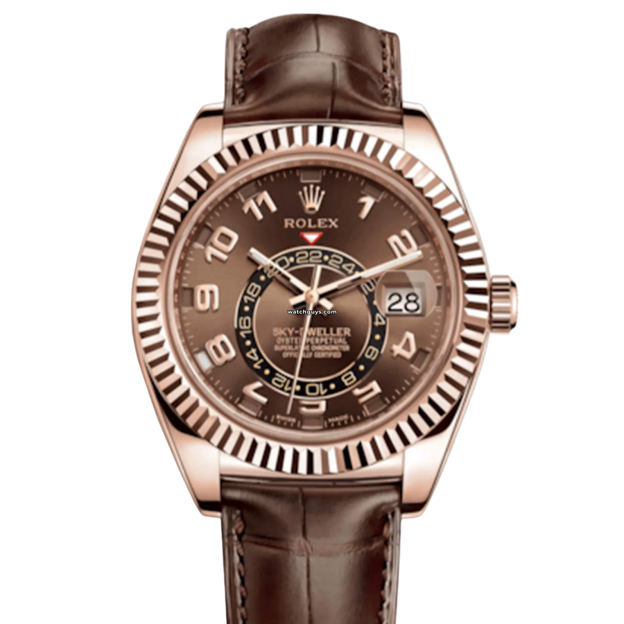 Rolex Sky-Dweller 326135 Chocolate Arabic Watches