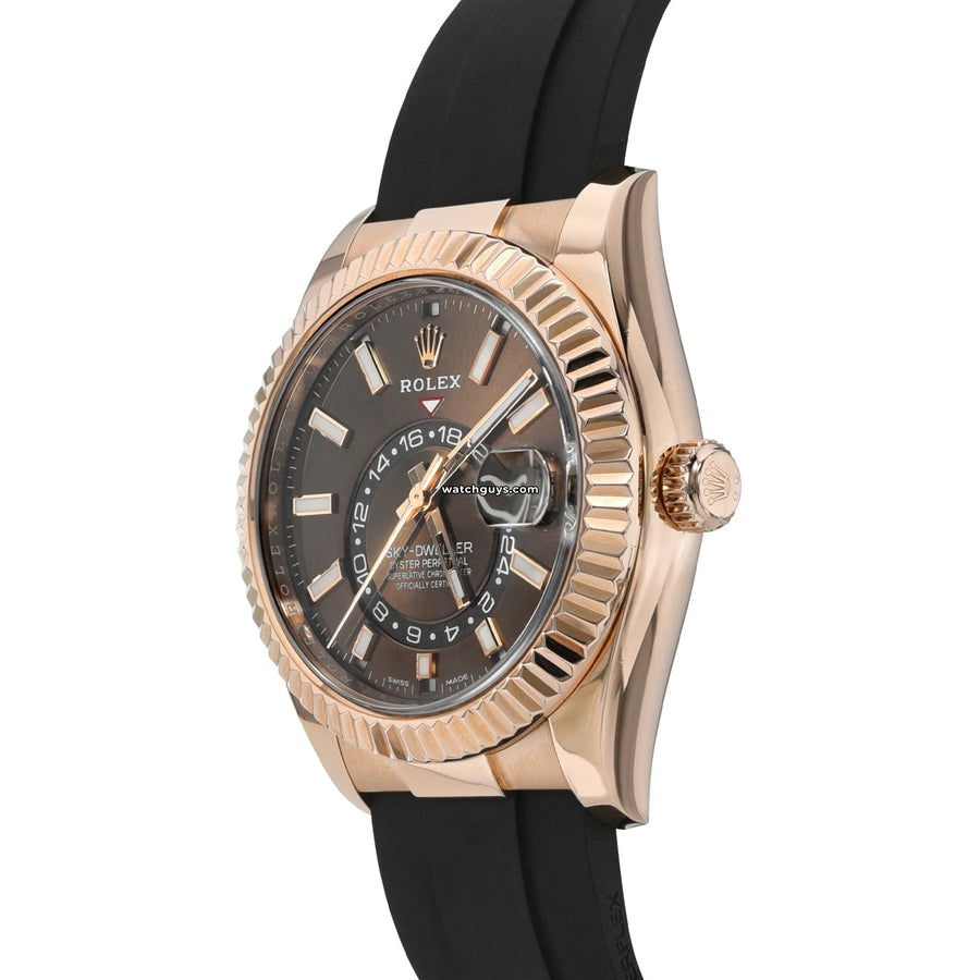 Rolex Sky-Dweller 326235 Chocolate Oysterflex Watches