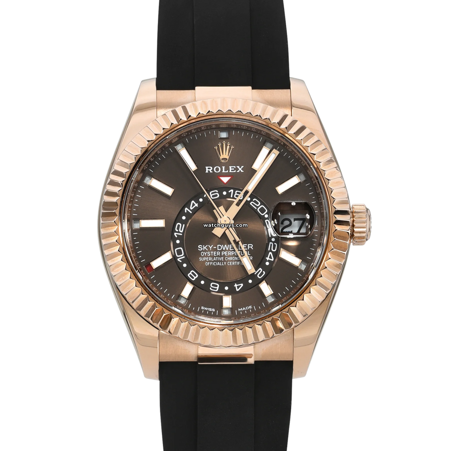 Rolex Sky-Dweller 326235 Chocolate Oysterflex Watches