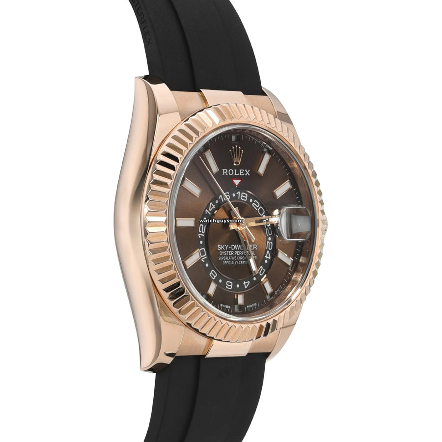 Rolex Sky-Dweller 326235 Chocolate Oysterflex Watches